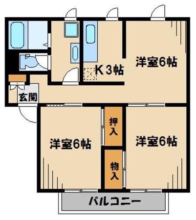 メゾン志藤Ｂ棟の物件間取画像